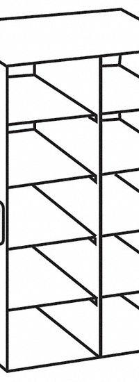 Upright Freezer Rack: 14 3/8 in Overall Lg, 8 3/8 in Overall Wd, Stainless Steel, Handles (MPN 0440290). Key specifications — Includes: Handles; Material: Stainless Steel; Product Type: Upright Freezer Rack; Brand: COLE-PARMER.