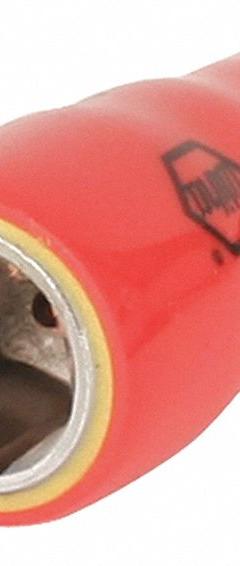 WIHA Insulated Socket: 1/4 in Drive Size, 3/8 in Socket Size, 1 in Overall Lg, 6-Point, Std, Chrome (MPN 31342). Key specifications — attr1204321: Not Tether Capable; attr1204320: Chrome; attr1204316: WIHA.