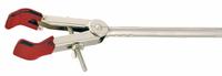 CHEMGLASS Flask Clamp: Clamp, 3 in Overall Lg, 2 Prongs, 8 1/2 in Overall Ht, 5 in Base Lg (MPN CG-9202-01). Key specifications — attr1025734: CHEMGLASS; attr1025747: Clamp.