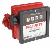 FILL-RITE Mechanical Flowmeter: 4-Digit Mechanical Fuel Transfer Meter, Aluminum, 1 1/2 in FNPT (MPN 901C1.5). Key specifications — Display Type: Mechanical; Brand: FILL-RITE; O-Ring Material: Buna-N; Accuracy: +/-2%; Seal Material: Buna-N; Output Type: Standard Frequency Pulse; Unit Of Measure: Gallons.