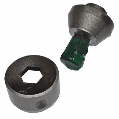 HUSKIE TOOLS Punch and Die Set: Hex Punch, 7/16 in Punch Size, Hex Punch & Die Set - Punches & Dies