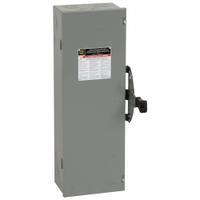 SQUARE D Safety Switch: Non-Fusible, 30 A, Three Phase, 240V AC, Galvanized Steel, Indoor (MPN DTU321). Key specifications — attr867131: SQUARE D.