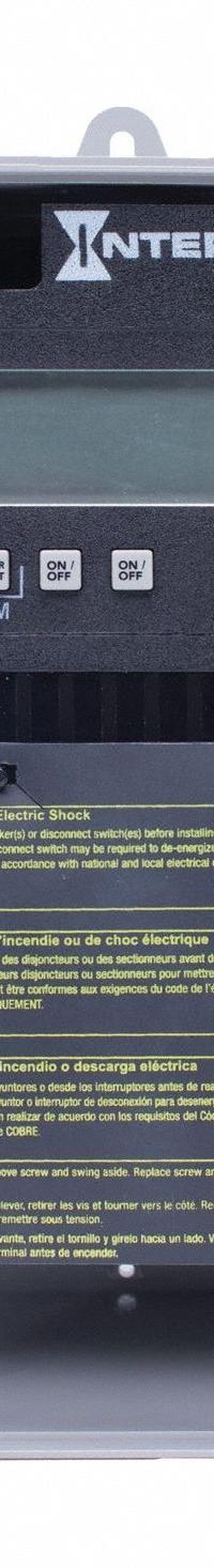 INTERMATIC Electronic Timer: 7 day, Not Astronomic, 120-277V AC, DPST/SPST, Digital (MPN ET2725C). Key specifications — Body Material: Metal; Indoor/Outdoor Usage: Indoor; Astronomic Functionality: Not Astronomic; Mounting Style: Surface; Brand: INTERMATIC.