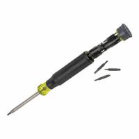 KLEIN TOOLS Multi-Bit Screwdriver: Hex/Phillips/Slotted/Torx Tip, 27 Tips, 8 3/4 in Overall Lg (MPN 32328). Key specifications — attr1205339: Y000, Y0; attr1205303: KLEIN TOOLS.