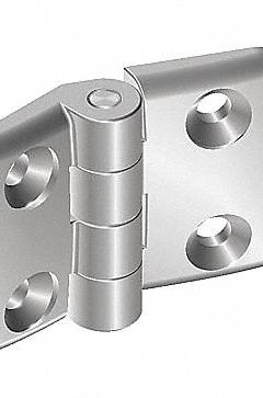 Hinge: 48 mm x 59 mm, 30 Series, For 8 mm Slot Wd, Silver, Aluminum, 6.6 mm Mounting Hole, Butt (MPN 095A3030F). Key specifications — Brand: FATH INC.; Product Type: Standard Hinge; Material: Aluminum; Hinge Type: Butt.