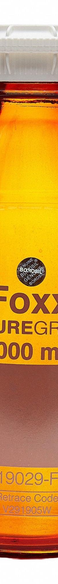 FOXX LIFE SCIENCES Glass Media, BOD, & Specialty Lab Bottles - Glass Lab Media Bottles: 2 L, GL45 (MPN 1519030-FLS). Key specifications — Closure Type: Screw-On; Mouth Size: Wide; Screw Closure Size: GL45; Brand: FOXX LIFE SCIENCES; Body Color: Amber.