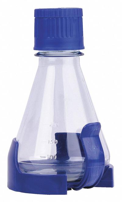 APPROVED VENDOR Shaker Flask: Shaker, Polycarbonate, 250 mL, 8.45 fl oz, Sterile - Plastic Shaker Flasks