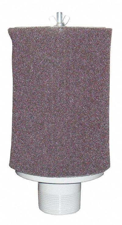 SOLBERG Filter Silencer: 2 1/2 in (M)NPT Inlet Size, 195 cfm, 12.75 in Overall Ht - Air Compressor Intake Filters & Silencers