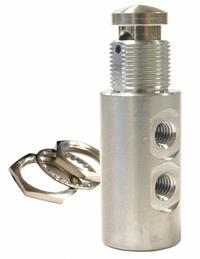PNEUMADYNE INC Manual Air Control Valve: Three-Way / Two-Position, 10-32 Female UNF, Button, Detent (MPN C032025). Key specifications — attr1092139: Stainless Steel; attr1092167: Detent; attr1092143: Closed; attr1092176: Normally Closed.