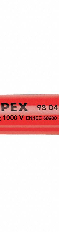 KNIPEX Hollow Round Shank Nut Driver: T-Handle, Metric, Without Magnetized Tip, Std, 17 mm Tip Size (MPN 98 04 17). Key specifications — attr1214485: Round; attr1214505: KNIPEX.