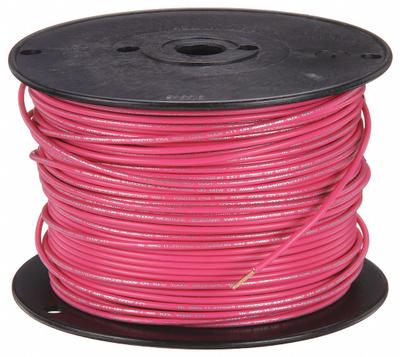 SOUTHWIRE Hookup Wire: 16 AWG Conductor Size, Pink, 500 ft Overall Lg - Machine Tool Wires