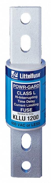 LITTELFUSE Fuse: Class L, KLLU Series, Bolt-On Body, Time-Delay, 2.5 kA, 600 V AC, 300 V DC (MPN KLLU2500X). Key specifications — Brand: LITTELFUSE; Series: KLLU.