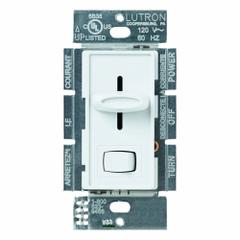 LUTRON Lighting Dimmer: Halogen/Incandescent, 1-Pole, 3-Way, 120V AC, 1,000W (Halogen, Incandescent) (MPN S-103PH-WH). Key specifications — Brand: LUTRON; Sub-brand: Skylark; Lighting Technology: Incandescent; Load Rating @ 120V AC: 1,000W (Halogen, Incandescent); Neutral Required: No; Operating Voltage: 120V AC; Series: Skylark.