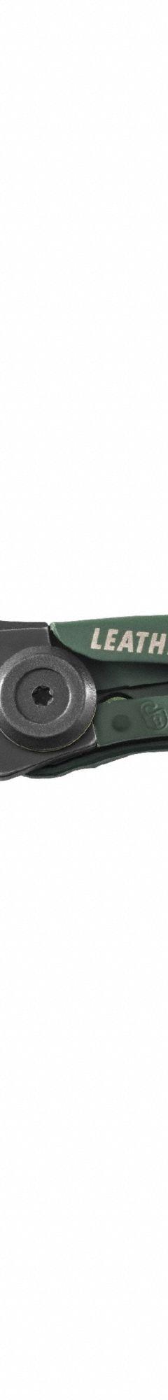 LEATHERMAN Knife: 2 1/2 in Blade Lg, 3 1/2 in Closed Lg, 5 3/4 in Overall Lg, Aluminum, Drop Point (MPN 833160). Key specifications — attr307539: Drop Point; attr307537: Aluminum; attr307538: Yes; attr324882: LEATHERMAN.