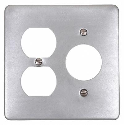 APPLETON ELECTRIC Weatherproof Cover: Steel, FD/FS, Duplex Receptacles/Round Flush Receptacles - Aluminum & Zinc Weatherproof Electrical Box Covers