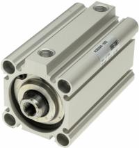 SMC Compact Cylinder: 40 mm Bore Dia, 50 mm Stroke Lg, Through Hole Mounting, Aluminum, 1/8 in NPT (MPN NCDQ2B40-50DCZ). Key specifications — attr946022: Through Hole; attr946024: Single Rod; attr946038: NCQ2; attr1123057: Rotating Rod; attr945997: SMC.