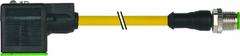 MURRELEKTRONIK Cordset: M12 Male Straight x DIN Form CI, 0.3 m Cable Lg, PVC, Yellow, 3 Pins, IP67 (MPN 7000-41041-0160030). Key specifications — Wire Size: 18 AWG; Brand: MURRELEKTRONIK; Cable Jacket Color: Yellow; IP Rating: IP67.
