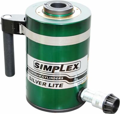 SIMPLEX Hollow Hydraulic Ram: 30 ton Nominal Capacity, 3 in Nominal Stroke Lg, 1.19 in - Lightweight Hollow Rams