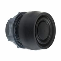 SCHNEIDER Flush Push Button: Black, 22 mm Mounting Size, Non-Metallic, Momentary (MPN ZB5AP2S). Key specifications — Brand: SCHNEIDER; Action: Momentary; Series: XB5; Push Button Material Type: Non-Metallic.