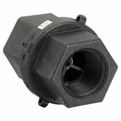BANJO Check Valve: Poppet, Inline Valve Body, 1 in Pipe Size, FNPT x FNPT, For Water Media - Polypropylene Poppet Check Valves