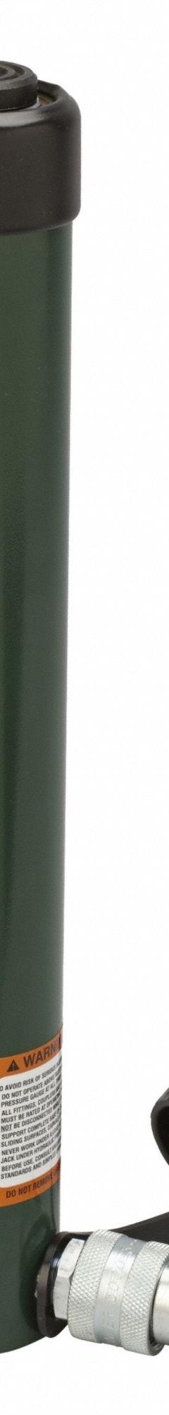 SIMPLEX Cylinder: Single Acting, 10 ton Nominal Capacity, 12 in Nominal Stroke Lg, Steel (MPN R1012). Key specifications — attr98927: SIMPLEX.