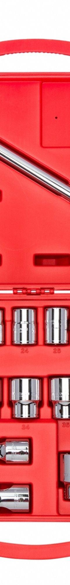 TEKTON Socket-Ratchet Set,3/4" Drive 6-Poin: 3/4 in Drive, 26 Piece, 6-Point, Metric, 19 mm to 50 mm (MPN SKT35204). Key specifications — attr1224269: 3/4 in; attr1204638: Drive Tools Included; attr1227399: Metric Socket and Ratchet Set; attr1204650: 19 mm to 50 mm; attr1204673: Socket Bits Not Included; attr1204681: Wrenches Not Included; attr1204688: TEKTON; attr1224230: Friction.