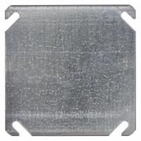 RACO Electrical Box Cover: 2 Gangs, Blank, For Square Box Shape, Steel, 4 in Overall Lg (MPN 752). Key specifications — Brand: RACO; For Box Shape: Square; Material: Steel; Cover Design: Blank.
