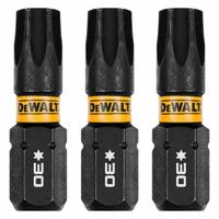 DEWALT Insert Bit: Insert Bit, T30 Bit Size, Torx® Head, T30 Bit Industry Size, Std, Hex, 3 PK (MPN DWAF1TX30IR3). Key specifications — attr1119738: Hex; attr1119740: Standard; attr1119734: S2 Steel; attr1119737: Insert Bit; attr1119741: DEWALT.