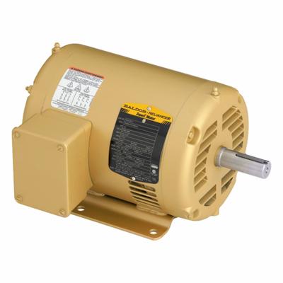 BALDOR General Purpose Motor: Rigid Base Mount, Open Drip Proof, 1 1/2 hp, 230/460V AC - Rigid Base 3-Phase General Purpose AC Motors
