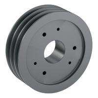 APPROVED VENDOR V-Belt Pulley: C105, 3 Groove, 10.9 in OD, Bushed Bore, E, For C/CX Belt Section (MPN 3C105E). Key specifications — Pulley Industry Number: C105; Pitch Diameter: 10.5 in (C); For Belt Section (broad, with similar types): C or CX.