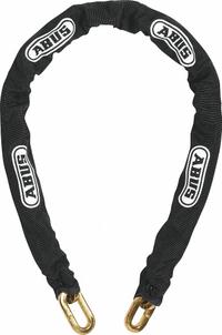 ABUS Maximum Security Chain: 6 ft Lg, 9/16 in Chain Dia, Zinc, Yellow (MPN 00718). Key specifications — Includes Chain Cover: Yes; Coating Material: Nylon; Environment: Indoor and Outdoor; Brand: ABUS.