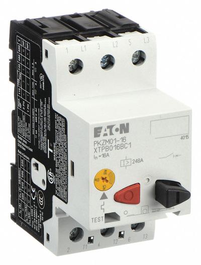 EATON Manual Motor Protector: Non-Reversing, 3 Poles, 16 A, Thermal Protection - Non-Reversing Starters with Thermal Overloads