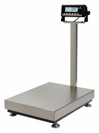 MEASURETEK Shipping Scale: 150 lb Wt Capacity - Imperial, 14 5/8 in Weighing Surface Dp, kg/lb, LCD (MPN 12R964). Key specifications — Readability: 0.01 kg/0.02 lb; Connection Ports: USB; Weighing Surface Material: Stainless Steel.