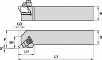 WIDIA Indexable Thread Turning Tool Holder (MPN 3638591)