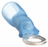 3M Ring Terminal: Blue, Heat Shrink Insulation, 1/4 in Stud Size, 16 AWG to 14 AWG Wire Sizes, 600 V (MPN MH14-14R/SX). Key specifications — Brand: 3M.