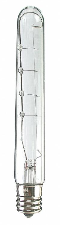 APPROVED VENDOR Incandescent Bulb: Intermediate Screw (E17), Incandescent, (T) Tubular, T6, 2800K (MPN 40T6-1/2 120V). Key specifications — Bulb Shape: T6; Voltage: 120V AC; Bulb Finish: Clear; Color Temperature: 2800K; Brand: APPROVED VENDOR.