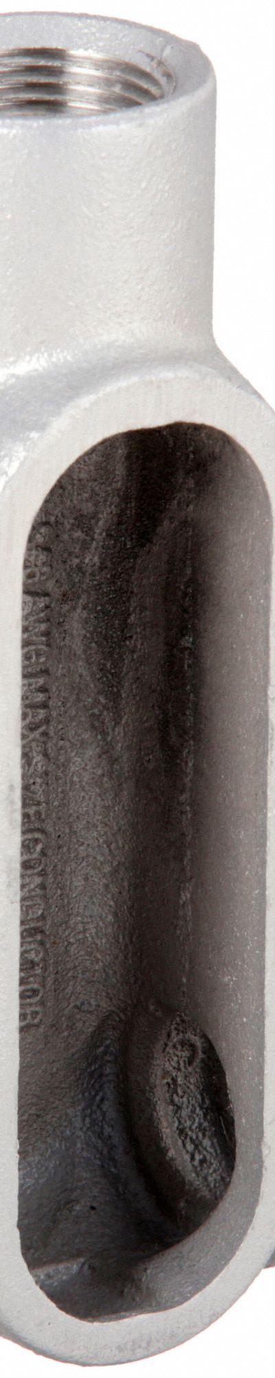 HUBBELL KILLARK Conduit Outlet Body: Aluminum - LR - 90° Elbow Type