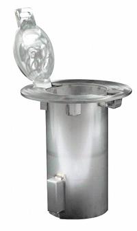 Bollard Embedment Sleeve: 12 in Overall Ht, 10 1/2 in Overall Wd, Silver, Stainless Steel, 10 1/2 in (MPN ESR050). Key specifications — Brand: CALPIPE SECURITY BOLLARDS; For Use With: Calpipe 5 in Dia. Posts; Material: Stainless Steel; Includes: Hex Key; Product Type: Bollard Embedment Sleeve.