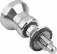 KIPP Indexing Plunger: Locking, 316L SS, M12 Thread, 40 N to 62 N Nose Force (MPN K1698.0320801). Key specifications — Brand: KIPP.