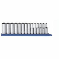 GEARWRENCH Socket Set: 3/8 in Drive, 14 Piece, 12-Point, Metric, 6 mm to 19 mm (MPN 80562). Key specifications — attr1224269: 3/8 in; attr1204685: Not Tether Capable; attr1204650: 6 mm to 19 mm; attr1204673: Socket Bits Not Included; attr1204688: GEARWRENCH; attr1224230: Friction; attr1224354: No Thin Wall; attr1206170: Deep Sockets.