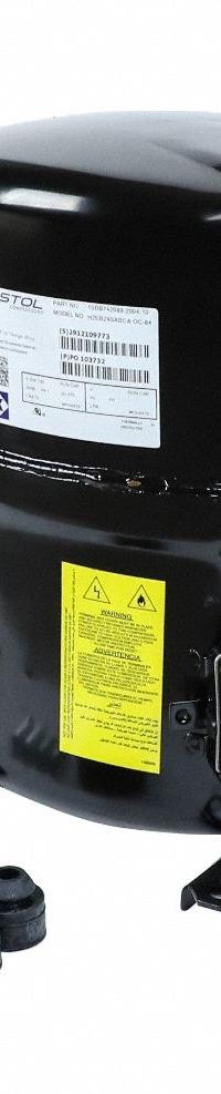 BRISTOL Compressor: Reciprocating, 23,600 BtuH Cooling, 2 hp, 1/2 in Discharge Line Connection Size (MPN H2EB24SABCAP). Key specifications — Manufacturer Part Number: H2EB24SABCAP; Brand: BRISTOL; Compressor Protection: Hermetic; For Refrigerant Type: R-22.