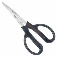 CLAUSS Shears: Ambidextrous, 7 in Overall Lg, Partially Serrated, Stainless Steel, Pointed, Brown (MPN 33213). Key specifications — attr308500: Stainless Steel; attr308502: Brown; attr308505: Ambidextrous; attr308522: Upholstery; attr324896: CLAUSS.