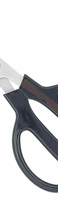 CLAUSS Shears: Ambidextrous, 7 in Overall Lg, Partially Serrated, Stainless Steel, Pointed, Brown (MPN 33213). Key specifications — attr308500: Stainless Steel; attr308502: Brown; attr308505: Ambidextrous; attr308522: Upholstery; attr324896: CLAUSS.
