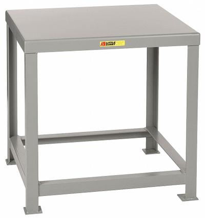 LITTLE GIANT Work Table: Fixed Ht, Steel, 30 in x 16 in, 10,000 lb Overall Load Capacity - Steel-Top Worktables