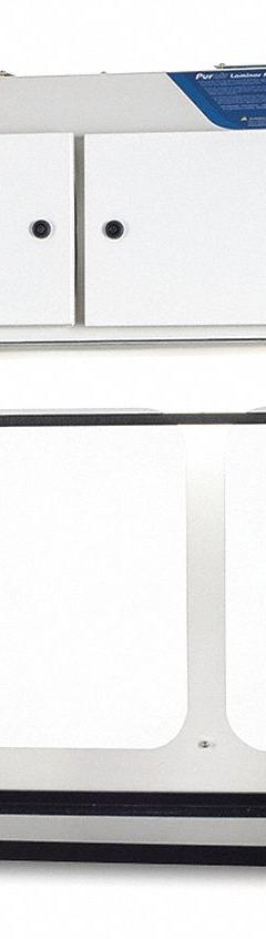 AIR SCIENCE Laminar Flow Cabinet: Purair FLOW, 4 ft Overall Wd, 24 in Overall Dp, 35 in Overall Ht (MPN FLOW-48-A). Key specifications — Assembly: Fully Assembled; Brand: AIR SCIENCE; Blower Included: Yes; UV Lighting Icluded: No; Work Surface Included: No.