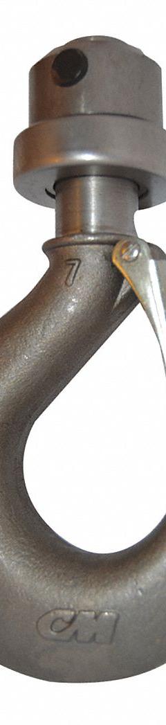 CM Bottom Hook Assembly: Electric Chain Hoists, 4,000 lb Compatible Load Capacity, Lodestar (MPN 192042878). Key specifications — Compatible Hoist Type: Electric Chain Hoists; Product Type: Bottom Hook Assembly; Compatible Series: Lodestar; Manufacturer Part Number: 192042878; Included Components: Latch.