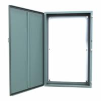 HAMMOND Electrical Enclosure: Steel, 48 in x 30 in x 10 in, NEMA 12/13, w/Panel, Solid Cover, Hinged (MPN 1418R10). Key specifications — Brand: HAMMOND; Closure Method: Clamps; Knockouts: Not Included.