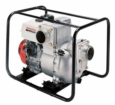 HONDA Engine Driven Pump: 11 7/10 hp, 4 in MNPT, 4 in MNPT, 372 gpm Flow Rate @ 20 Ft. of Head - Engine-Driven Trash Pumps