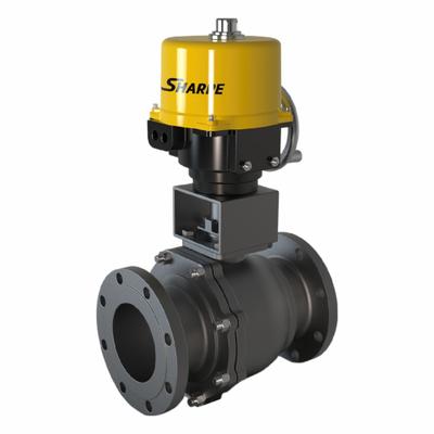 SHARPE Electrically Actuated Two-Way Ball Valve: 2 1/2 in, Carbon Steel, 120V - Stainless Steel Electrically-Actuated Ball Valves