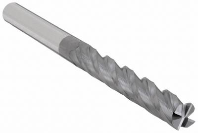 APPROVED VENDOR Square End Mill: Carbide, AlTiN Coated, 4 Flute, 5/8" Mill Dia, 6" LOC - General Purpose Carbide Square End Mills